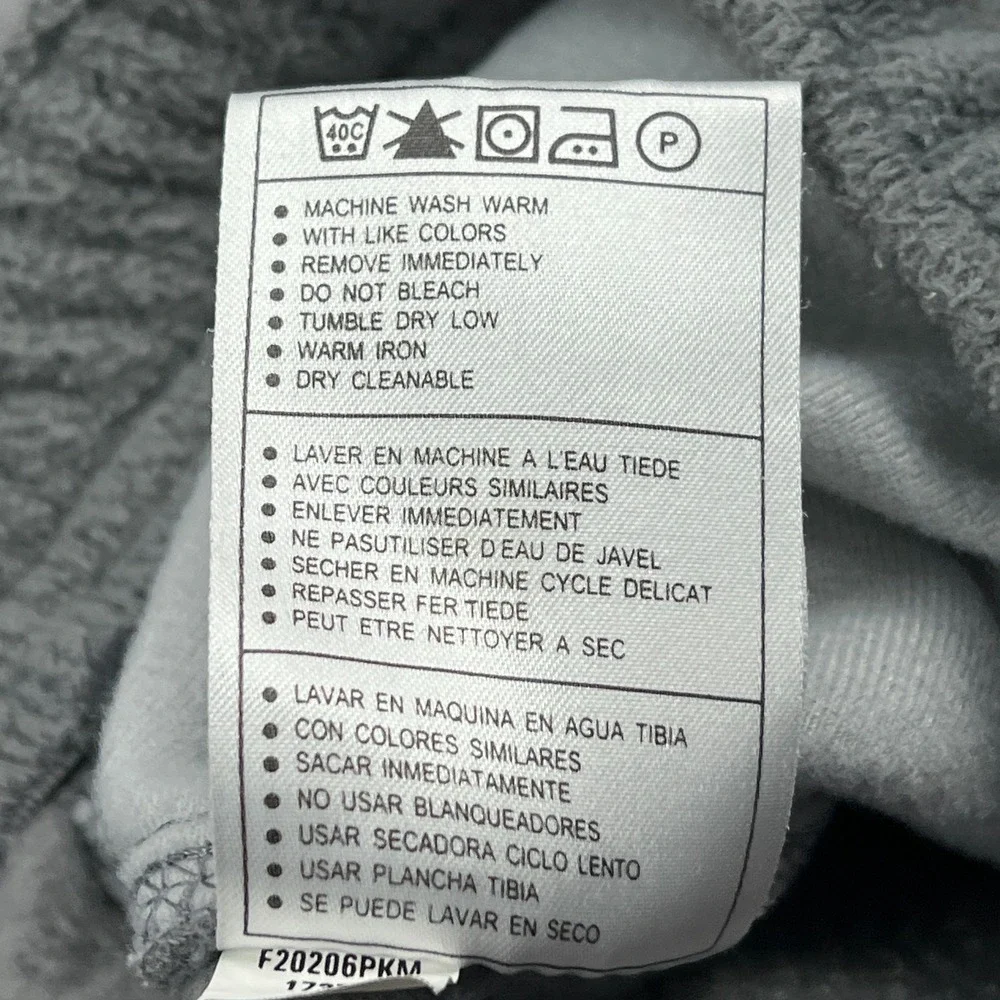 VTG Nike Baggy Sweatpants Men's XL Gray‎ Tag Heavy Fleece Ankle Zip Joggers Y2K